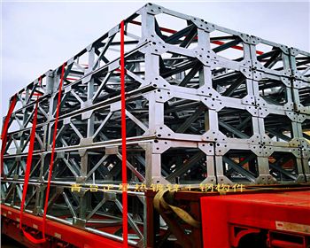 青冶正星熱鍍鋅鋼構(gòu)件出貨實拍